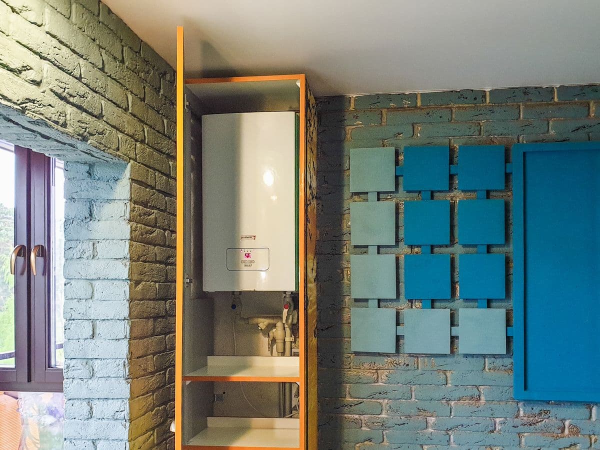 Home boiler unit installed neatly — details like make, model, and service date are worth saving before a breakdown